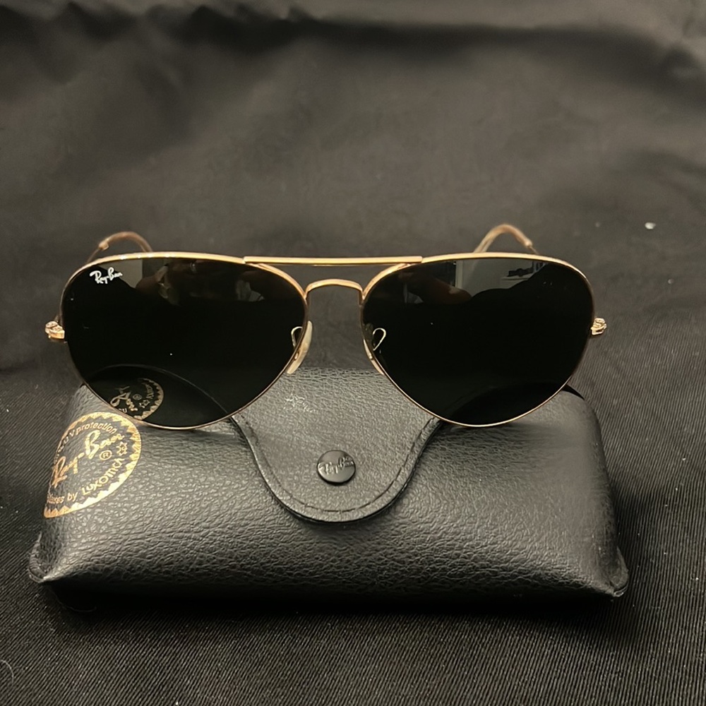 Ray Bans Gold metal frame